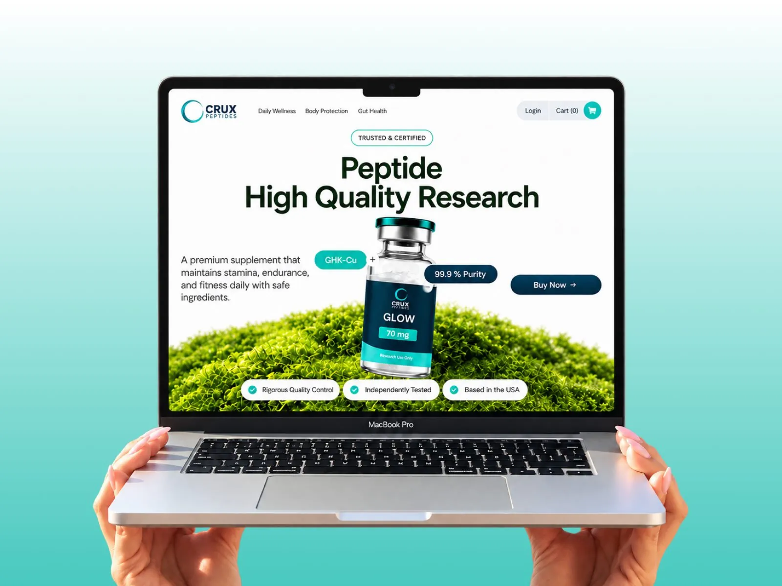 CRUX Peptides case study cover