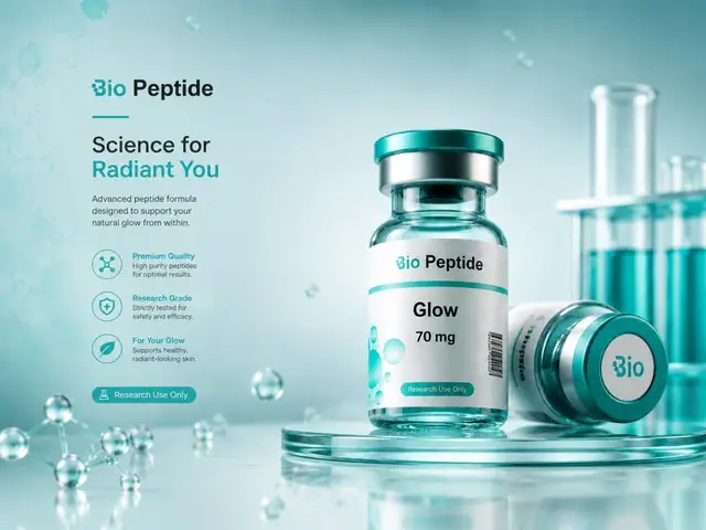 Bio Peptide brand identity, slide 7 of 8