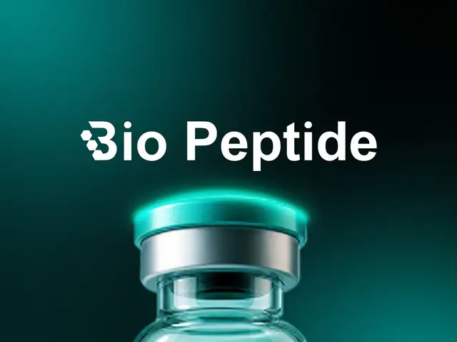 Bio Peptide logo, slide 1 of 3