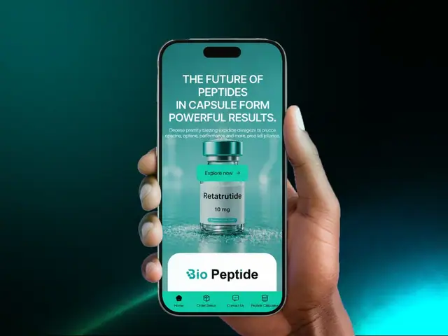 Bio Peptide website case study, slide 16 of 18