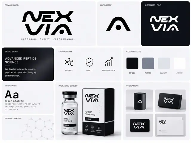 Nexvia brand identity, slide 2 of 5