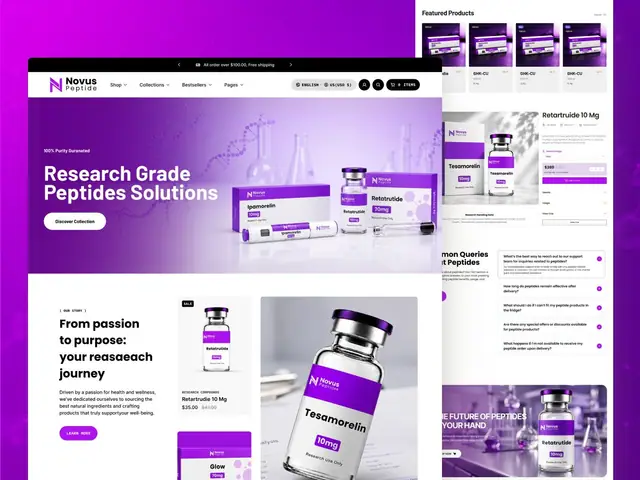 Novus Peptide website case study, slide 10 of 11