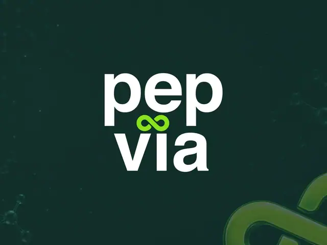 Pep Via logo, slide 1 of 3