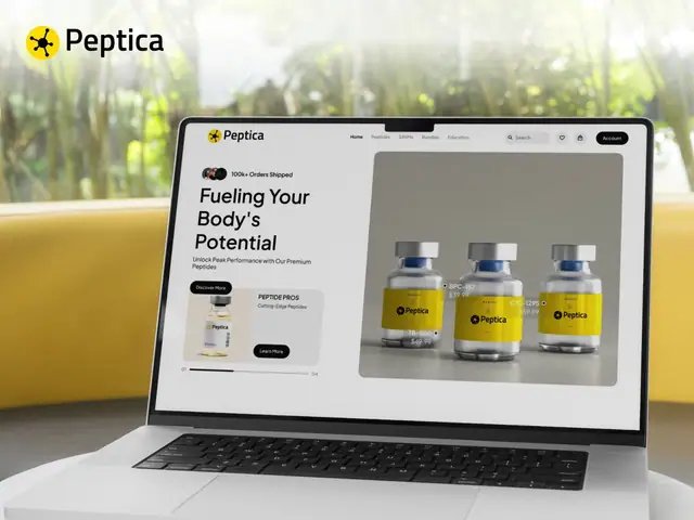 Peptica website case study, slide 1 of 14