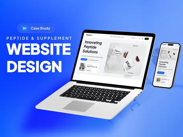 Pepturo website case study, slide 1 of 16