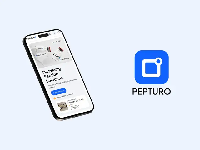 Pepturo website case study, slide 5 of 16