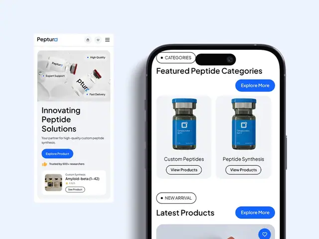 Pepturo website case study, slide 9 of 16