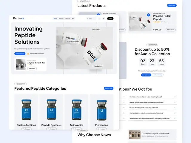 Pepturo website case study, slide 14 of 16