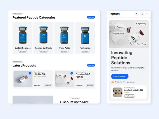 Pepturo website case study, slide 15 of 16